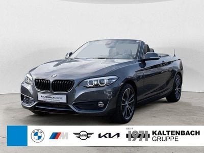 Gebraucht BMW 218 Sport Line 136 PS (100 kW) 2020 Grau Cabrio