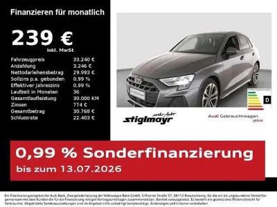 Gebraucht Audi A3 S-Line 150 PS (110 kW) 2025 Daytonagrau perleffekt Limousine