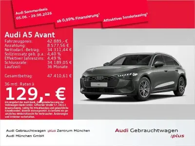 Gebraucht Audi A5 204 PS (150 kW) 2025 Chronosgrau metallic Kombi