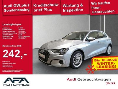 Florettsilber metallic Gebraucht 2024 Audi A3 Advanced Plus Limousine | 26.880 € (Superpreis)