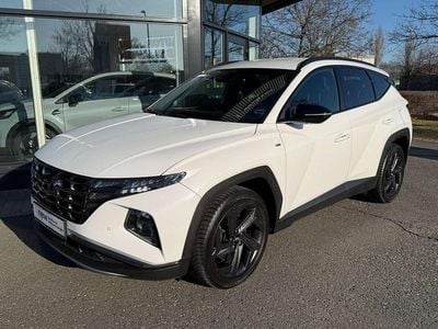 Gebraucht Hyundai Tucson Blackline 150 PS (110 kW) 2023 Serenity white / mic SUV