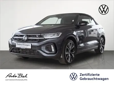 Gebraucht VW T-Roc Cabriolet R-line 150 PS (110 kW) 2022 Rauchgrau metallic/schwarz Cabrio