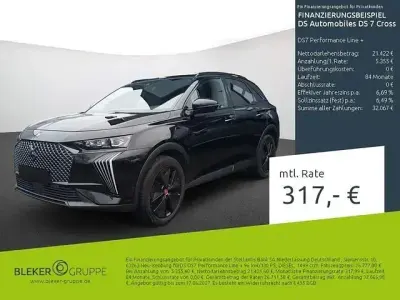 Gebraucht DS Automobiles DS7 Crossback Performance Line Plus 131 PS (96 kW) 2023 Lackierung schwarz perla nera/metallic klarlack SUV