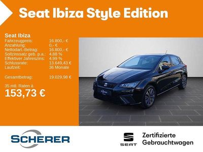Gebraucht Seat Ibiza Style 116 PS (85 kW) 2024 Mitternachtsschwarz (metallic) Limousine