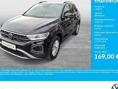 Gebraucht VW T-Roc Life 110 PS (80 kW) 2022 Schwarz SUV