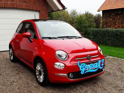 Gebraucht Fiat 500 Lounge 69 PS (50 kW) 2017 Rot Kleinwagen