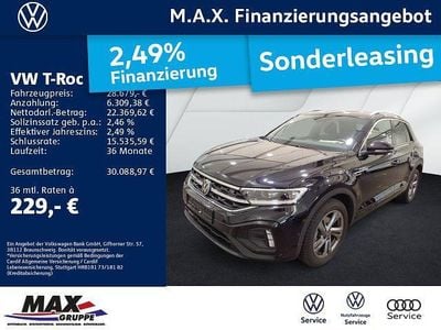 Schwarz Gebraucht 2025 VW T-Roc R-line SUV | 28.679 € (Fairer Preis)