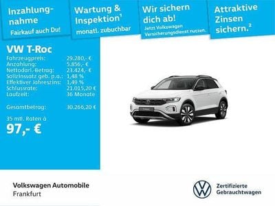 Second-hand VW T-Roc Goal 150 CP (110 kW) 2025 Alb SUV