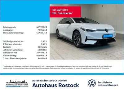 Gebraucht VW ID.7 Pro 210 kW (286 PS) 2025 Gletscherweiß metallic (metallic) Kombi