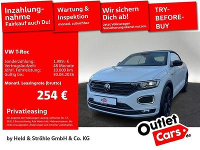 Gebraucht VW T-Roc Cabriolet R-line 150 PS (110 kW) 2021 Pure white Cabrio