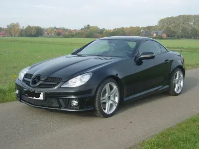 Brugt Mercedes SLK300 Sport Edition 231 HK (169 kW) 2009 Sort Cabriolet