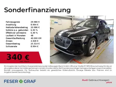 Używany Audi e-tron S-Line 300 kW (408 KM) 2022 Czarny SUV