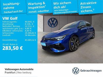 Blau Gebraucht 2022 VW Golf R Limousine | 40.690 € (Teuer)