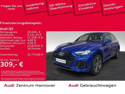 Blau Gebraucht 2022 Audi Q5 S-Line SUV | 39.650 € (Fairer Preis)