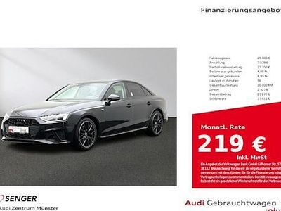 Gebraucht Audi A4 S-Line 150 PS (110 kW) 2023 Mythosschwarz Limousine
