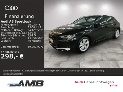 Usata Audi A3 Advanced Plus 116 CV (85 kW) 2025 Nero Berlina
