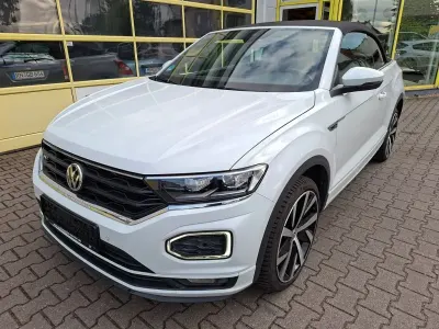 Gebraucht VW T-Roc Cabriolet R-line 150 PS (110 kW) 2021 Weiß Cabrio