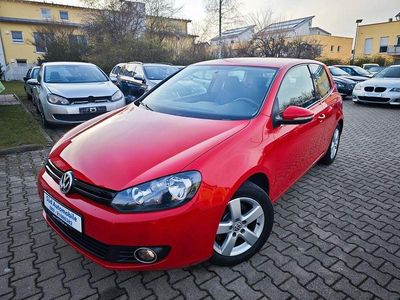 Gebraucht VW Golf VI Sport 80 PS (58 kW) 2009 Rot Kleinwagen