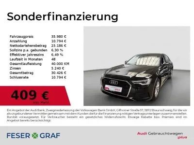 Gebraucht Audi A6 Ambiente 163 PS (119 kW) 2024 Mythosschwarz metallic Limousine