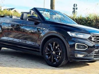 Gebraucht VW T-Roc Cabriolet R-line 150 PS (110 kW) 2021 Schwarz Cabrio