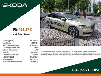 Gebraucht Skoda Superb Selection 150 PS (110 kW) 2024 Ice tea gelb metallic Kombi