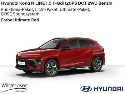 gebraucht Hyundai Kona ❤️ N LINE 1.0 T-Gdi 120PS DCT 2WD Benzin ⌛ Sofort verfügbar! ✔️ mit 4 Zusatz-Paketen
