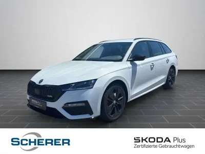 Gebraucht Skoda Octavia RS 200 PS (147 kW) 2024 Moonweiß perleffekt Kombi