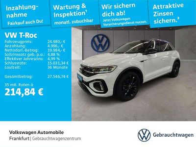 Second-hand VW T-Roc R-line 150 CP (110 kW) 2022 Alb SUV