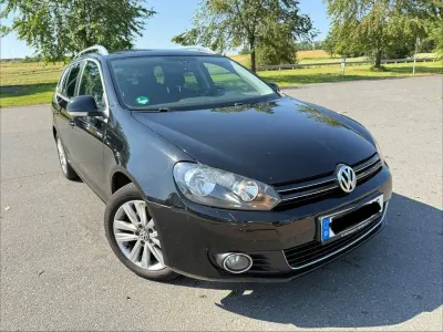 Gebraucht VW Golf VI Style 122 PS (89 kW) 2012 Schwarz Kombi
