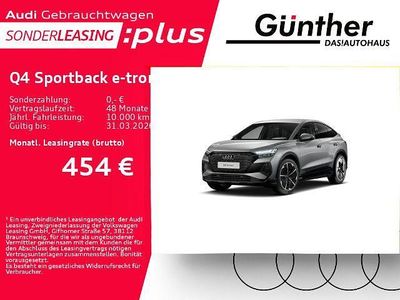 Grau Gebraucht 2025 Audi Q4 Sportback e-tron S-Line SUV | 49.301 € (Fairer Preis)