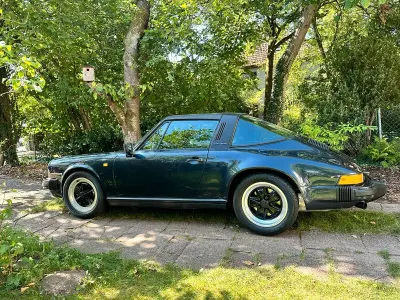 Brugt Porsche 911 218 HK (160 kW) 1987 Blå Cabriolet