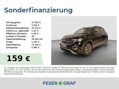 Gebraucht VW T-Cross Active 95 PS (69 kW) 2021 Deep black perleffekt SUV