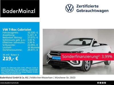 gebraucht VW T-Roc Cabriolet 1.5 TSI DSG R-Line AHK Navi LED