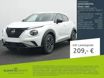 Używany Nissan Juke N-Connecta 143 KM (105 kW) 2025 Biały SUV