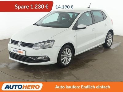 Gebraucht VW Polo LOUNGE 90 PS (66 kW) 2015 Weiß Kleinwagen