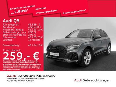 Gebraucht Audi Q5 S-Line 204 PS (150 kW) 2023 Daytonagrau perleffekt SUV