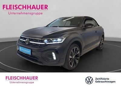 Gebraucht VW T-Roc Cabriolet R-line 150 PS (110 kW) 2024 Schwarz Cabrio