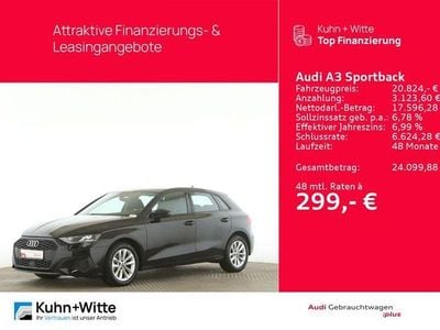 Gebraucht Audi A3 110 PS (80 kW) 2022 Brillantschwarz Limousine