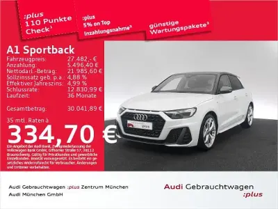 Gebraucht Audi A1 Sportback Ambiente 207 PS (152 kW) 2022 Gletscherweiß metallic Kleinwagen