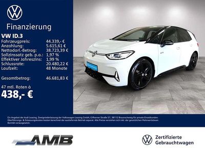 Gebraucht VW ID.3 GTX 239 kW (326 PS) 2025 Gletscherweiß metallic/schwarz Kleinwagen