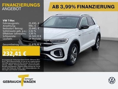 Gebraucht VW T-Roc R-line 110 PS (80 kW) 2023 Weiß SUV