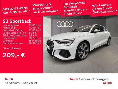 Weiß Gebraucht 2024 Audi S3 Sport Limousine | 42.850 € (Fairer Preis)