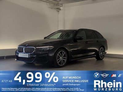 Gebraucht BMW 520 M Sport 184 PS (135 kW) 2023 Black sapphire metallic Kombi