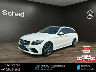 Gebraucht Mercedes C200 AMG 184 PS (135 kW) 2020 Unilack polarweiß Kombi
