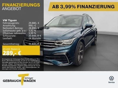 Usata VW Tiguan R-line 150 CV (110 kW) 2022 Blu SUV