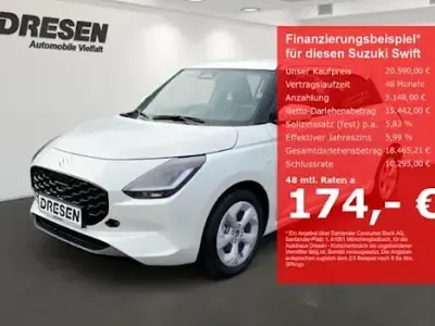 Neu Suzuki Swift Comfort 81 PS (59 kW) 2026 Weiß Kleinwagen