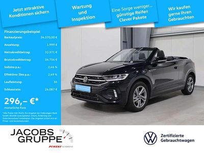 Gebraucht VW T-Roc Cabriolet R-line 150 PS (110 kW) 2025 Schwarz Cabrio