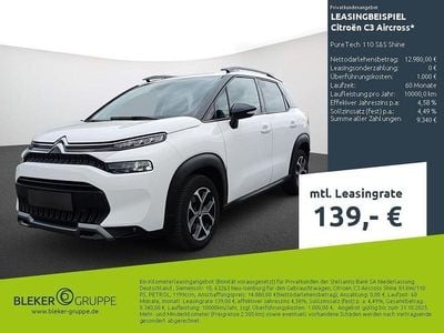 Lack weiss banquise/typ aussenverkleidung spiegel flach standard Gebraucht 2023 Citroën C3 Aircross Shine SUV | 13.670 € (Guter Preis)