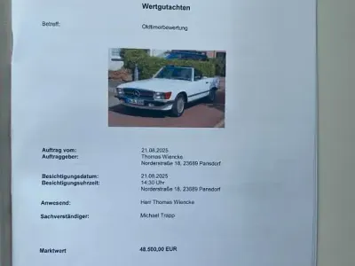 Gebraucht Mercedes SL300 179 PS (131 kW) 1985 Weiß Cabrio
