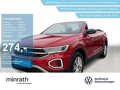 Gebraucht VW T-Roc Cabriolet Goal 150 PS (110 kW) 2025 Schwarz Cabrio